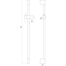Душова стійка TOPAZ SARDINIA TS-08107-00