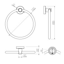 Набір аксесуарів для ванної SONIA ASTRAL KIT( 6 предметів) 181285