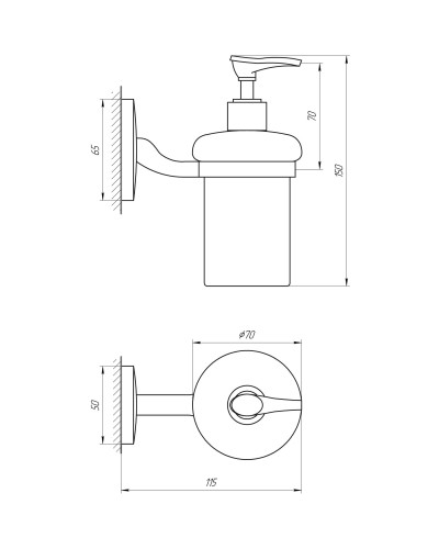 Дозатор рідкого мила Perfect Sanitary Appliances RM 1401