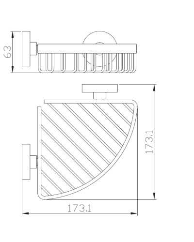 Полиця кутова Perfect Sanitary Appliances SP 8144