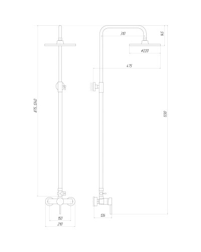 Душова система Globus Lux LAZER DS-007A