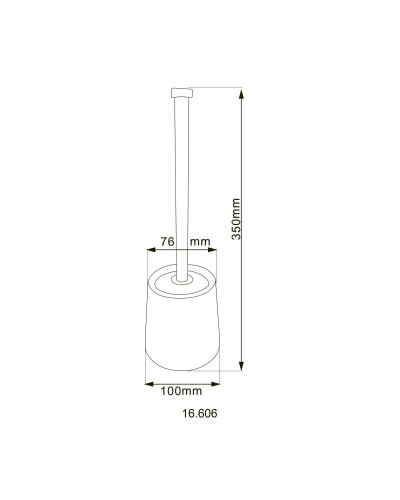 Йоржик підлоговий HOTEC 16.606 Stainless Steel