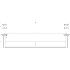Тримач рушників TOPAZ TKB 9911/60