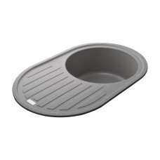 Гранітна мийка Globus Lux OHARA сірий камiнь 770х500мм-А0005