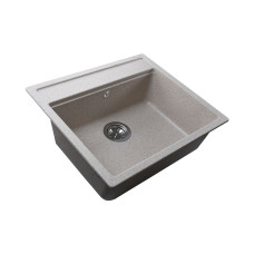 Гранітна мийка Globus Lux VOLTA мигдаль 570х510мм-А0008