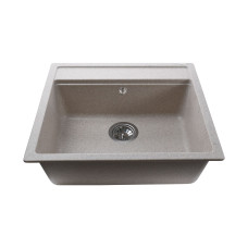 Гранітна мийка Globus Lux VOLTA мигдаль 570х510мм-А0008