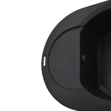 Гранітна мийка Globus Lux MORAINE чорний 600х470мм-А0001
