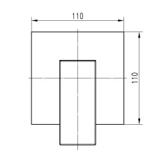 Змішувач для душу вбудований TOPAZ ODISS TO-18105-H66