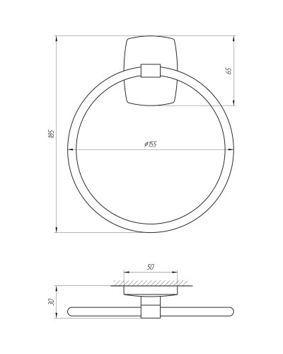 Тримач рушників Perfect Sanitary Appliances RM 1003