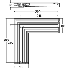 З'єднувальний елемент кут Advanix Vario VIEGA 708924