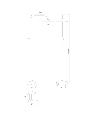 Душова система Globus Lux Solly GLSO-0001