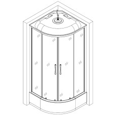 Душовий бокс BRAVO BARYCZ L90B