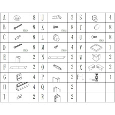 Душова кабіна BRAVO NER 90B.Mosaic