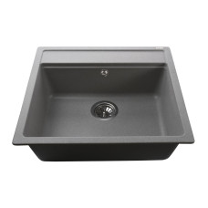 Гранітна мийка Globus Lux VOLTA сiрий камiнь 570х510мм-А0005