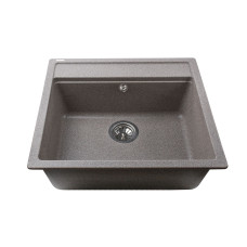 Гранітна мийка Globus Lux VOLTA мокко 570х510мм