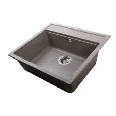 Гранітна мийка Globus Lux VOLTA мокко 570х510мм