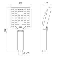 Душова лійка Topaz NF-2201-BB