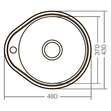 Мийка кухонна Zerix Z4843-08-180E (Satin) (ZX1598)