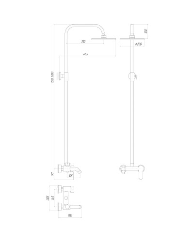 Душова система Globus Lux LAZER GLLR-0001