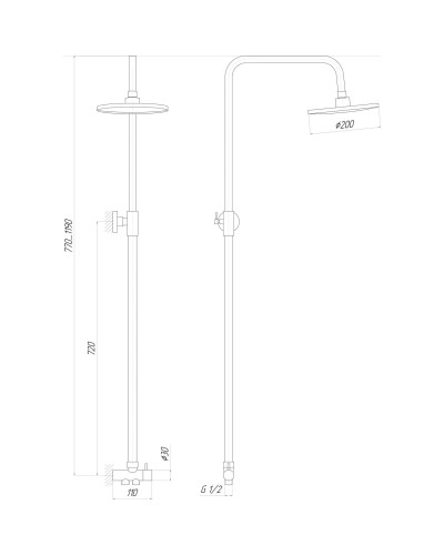 Душова колона Globus Lux LAZER GL-BAR-0101