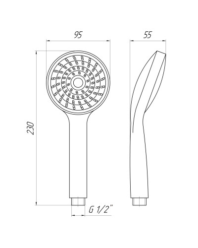 Душова лійка Globus Lux SH-880-1-LUX Blister