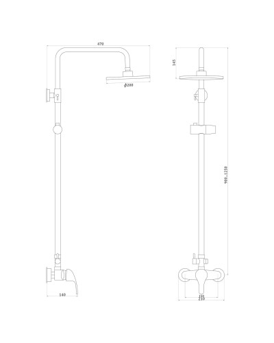 Душова система Globus Lux Solly GLSO-0044