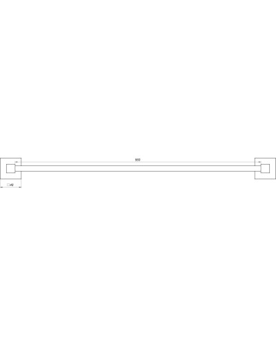 Тримач рушників Globus Lux SQ 9402-60 SUS304