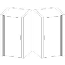 Душові двері BRAVO PROSNA 80