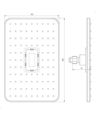 Душова лійка Globus Lux SD-003-30-BB