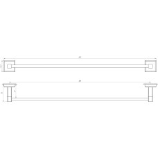 Тримач рушників TOPAZ TKB 9912/60