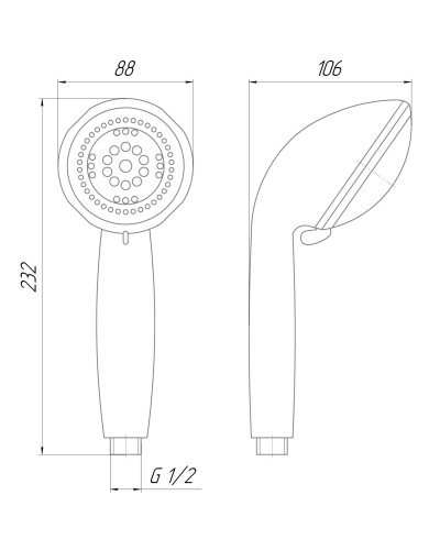 Душова лійка Topaz NF-2288-00-LOTUS