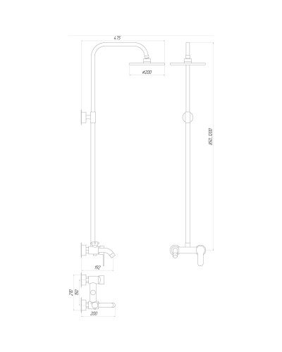 Душова система Globus Lux LAZER GLLR-1111