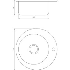 Мийка кухонна Mira MR 490 D Decor