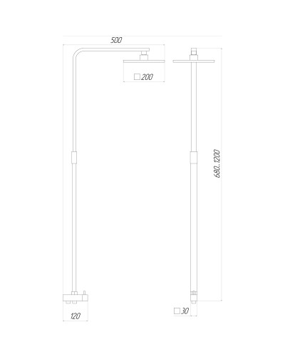 Душова колона Globus Lux MILANO GL-BAR-0707