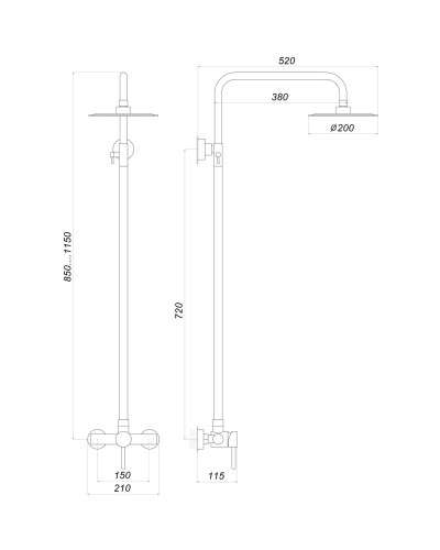 Душова система Globus Lux ALPEN S-SH-005