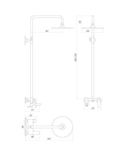 Душова система Globus Lux GLA-0002N-10-BB