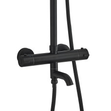 Душова система з верхнім тропічним душем Globus Lux Termostatic R GLA-0041T-BB