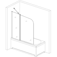 Шторка для ванної BRAVO ENZA 120B Mosaic