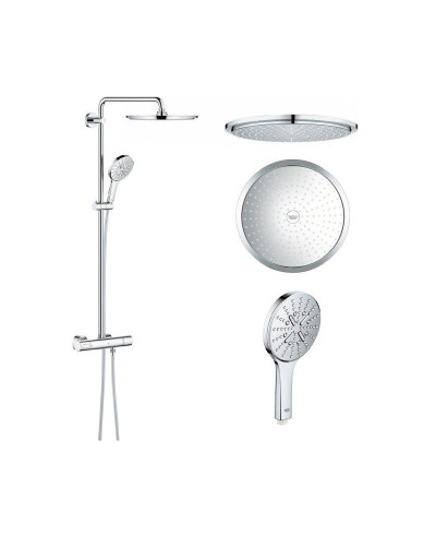 Душова система з термостатом для настінного монтажу Grohe Rainshower Smartactive 310 (27966001)