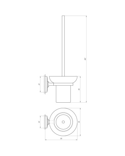 Йоржик настінний Perfect Sanitary Appliances RM1901