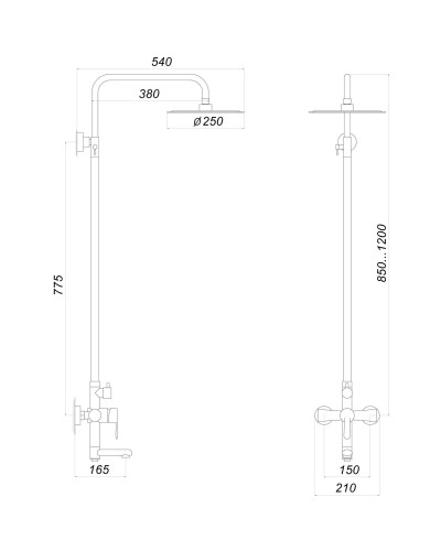 Душова система Globus Lux MAIN SM-SH-02