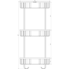 Поличка кутова Globus Lux SS 8477