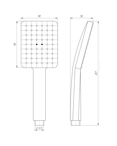 Душова лійка Globus Lux NS-002-BB