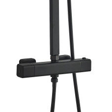 Душова система з верхнім тропічним душем Globus Lux Termostatic GLQ-0040T-BB