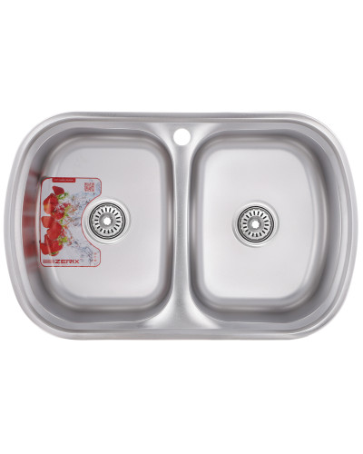 Мийка кухонна ZERIX Z7749-08-180D (decor) (ZM0566)