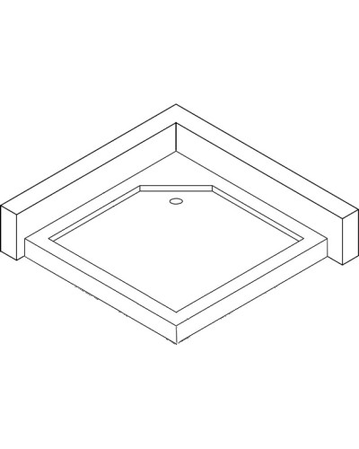 Душ піддон квадратний BRAVO LUBAWA SL 80
