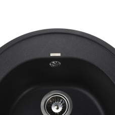 Гранітна мийка Globus Lux MARTIN чорний металік 510мм-А0001