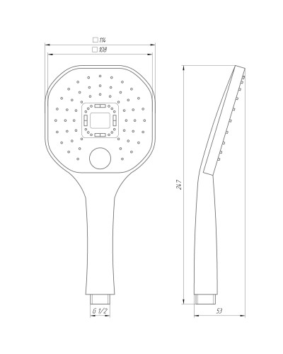 Душова лійка Globus Lux NS-003-BB