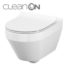 CET Cersanit В216 CREA CLEAN ON OVAL підвісний з кришкою дюропласт ліфт SLIM PL