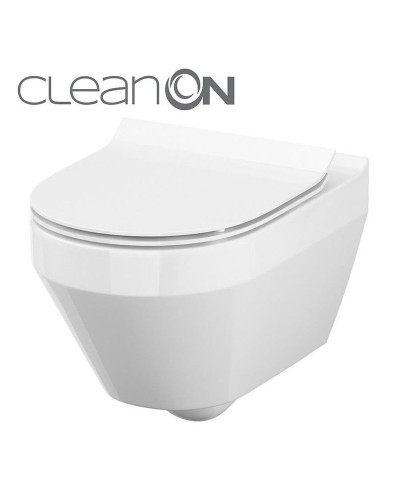 CET Cersanit В216 CREA CLEAN ON OVAL підвісний з кришкою дюропласт ліфт SLIM PL